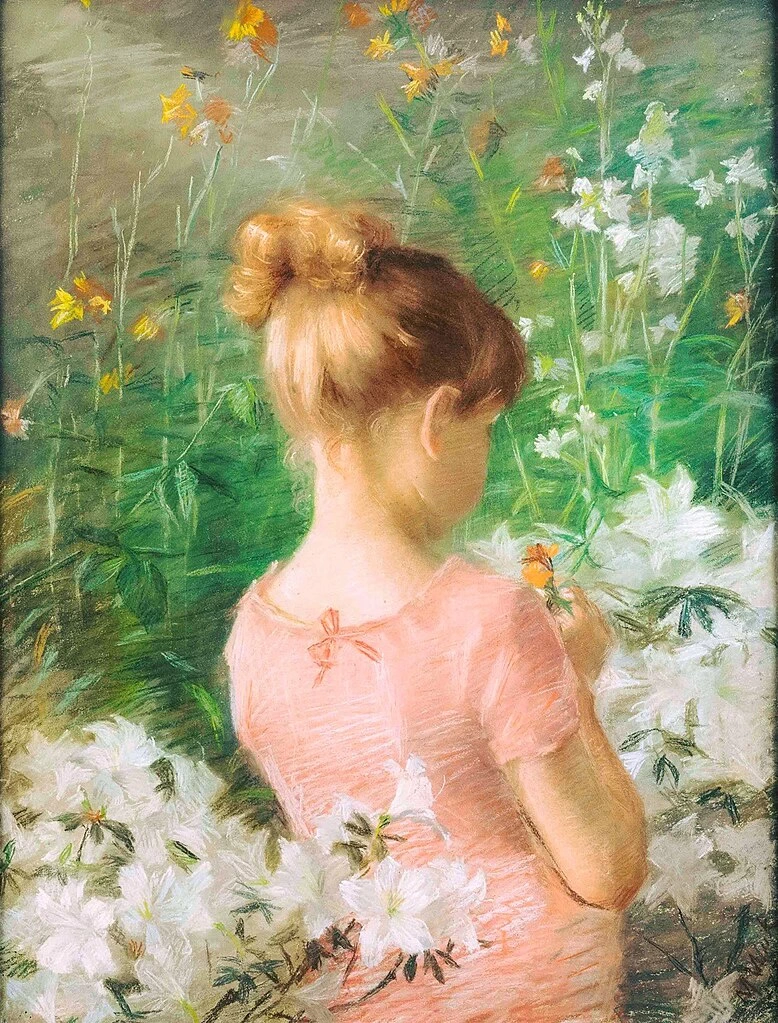 Ragazza tra i fiori 1887